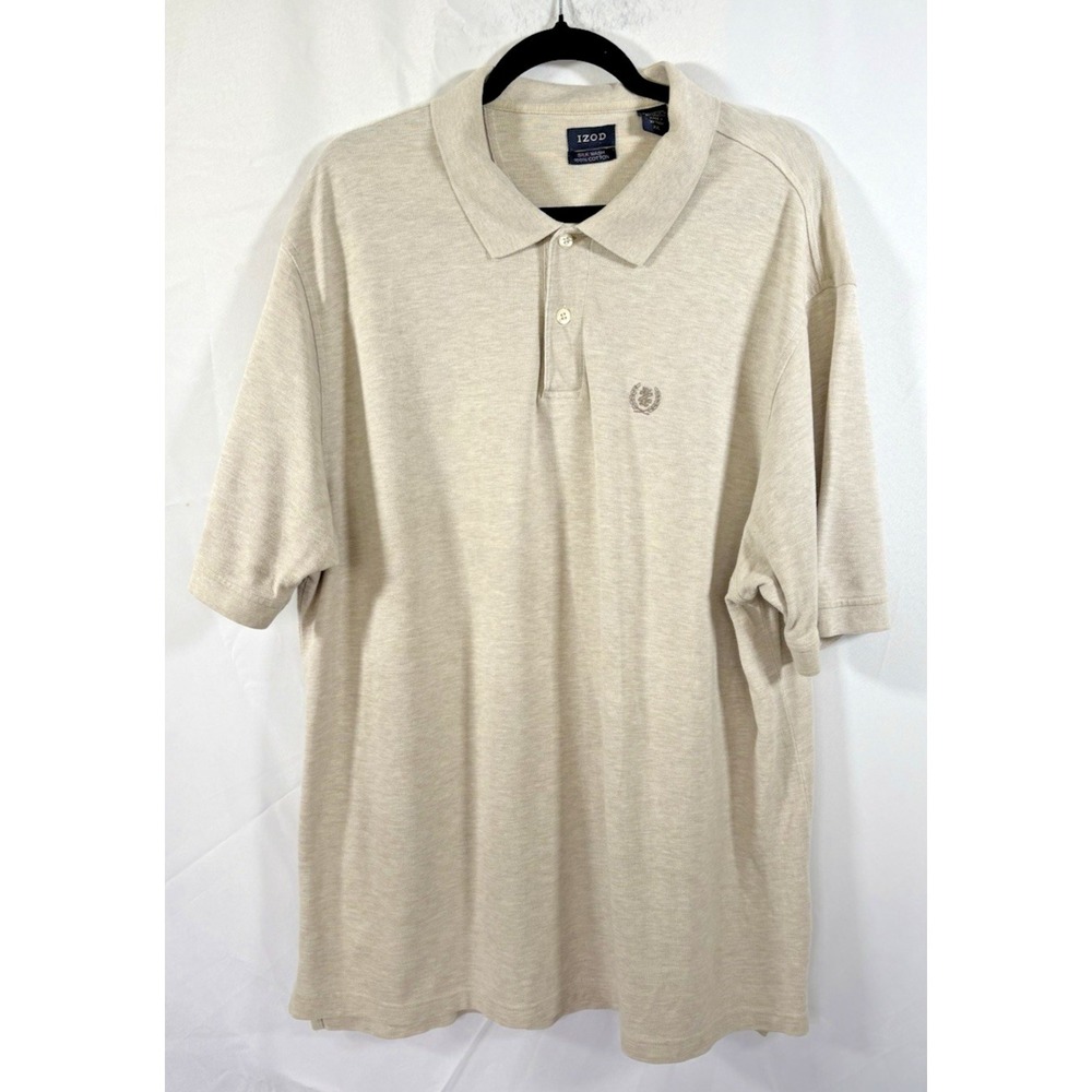 Izod polo shirt size 2xl pullover beige golf
